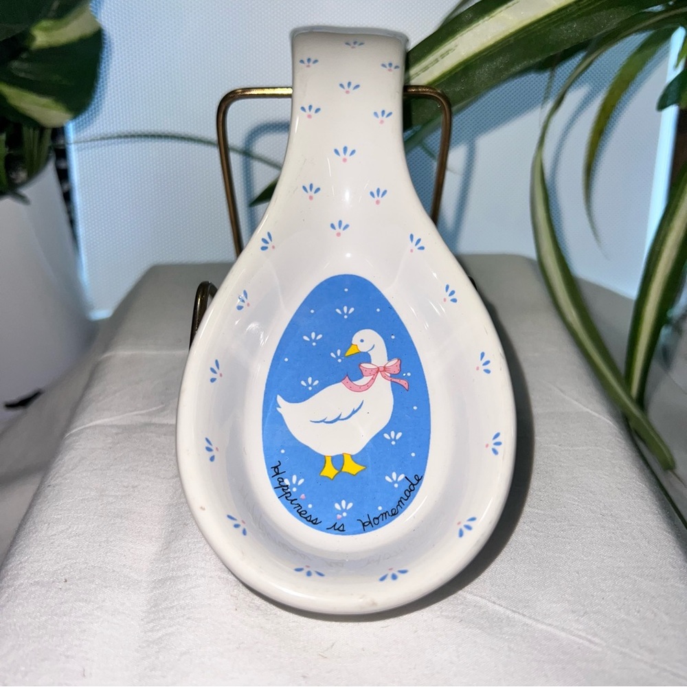 1987 | Vintage | Cottage Core |  Goose | Spoon Drip